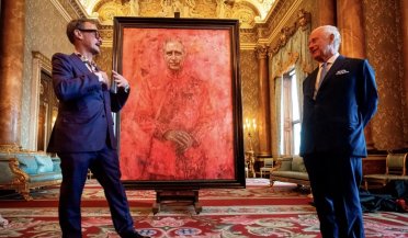 The first official portrait of King Charles III raised eyebrows among the British