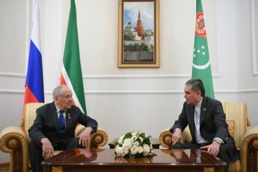 Türkmen halkynyň Milli Lideri Tatarystanyň ilkinji Prezidenti bilen duşuşdy