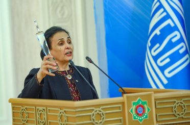 TÜRKSOY başkanlığı resmen Türkmenistan'a geçti