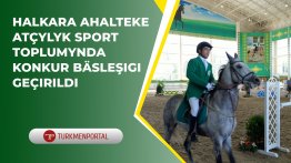 A competition was held at the International Ahalteke Equestrian Sports Complex