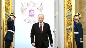 Vladimir Putin took office as President of Russia for the fifth time