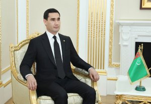 Türkmenistanyň Prezidenti Hytaýyň Halk syýasy konsultatiw geňeşiniň Ählihytaý komitetiniň Başlygynyň orunbasaryny kabul etdi