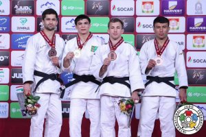 Туркменский дзюдоист Сердар Рахимов выиграл золото на турнире Большого шлема в Душанбе