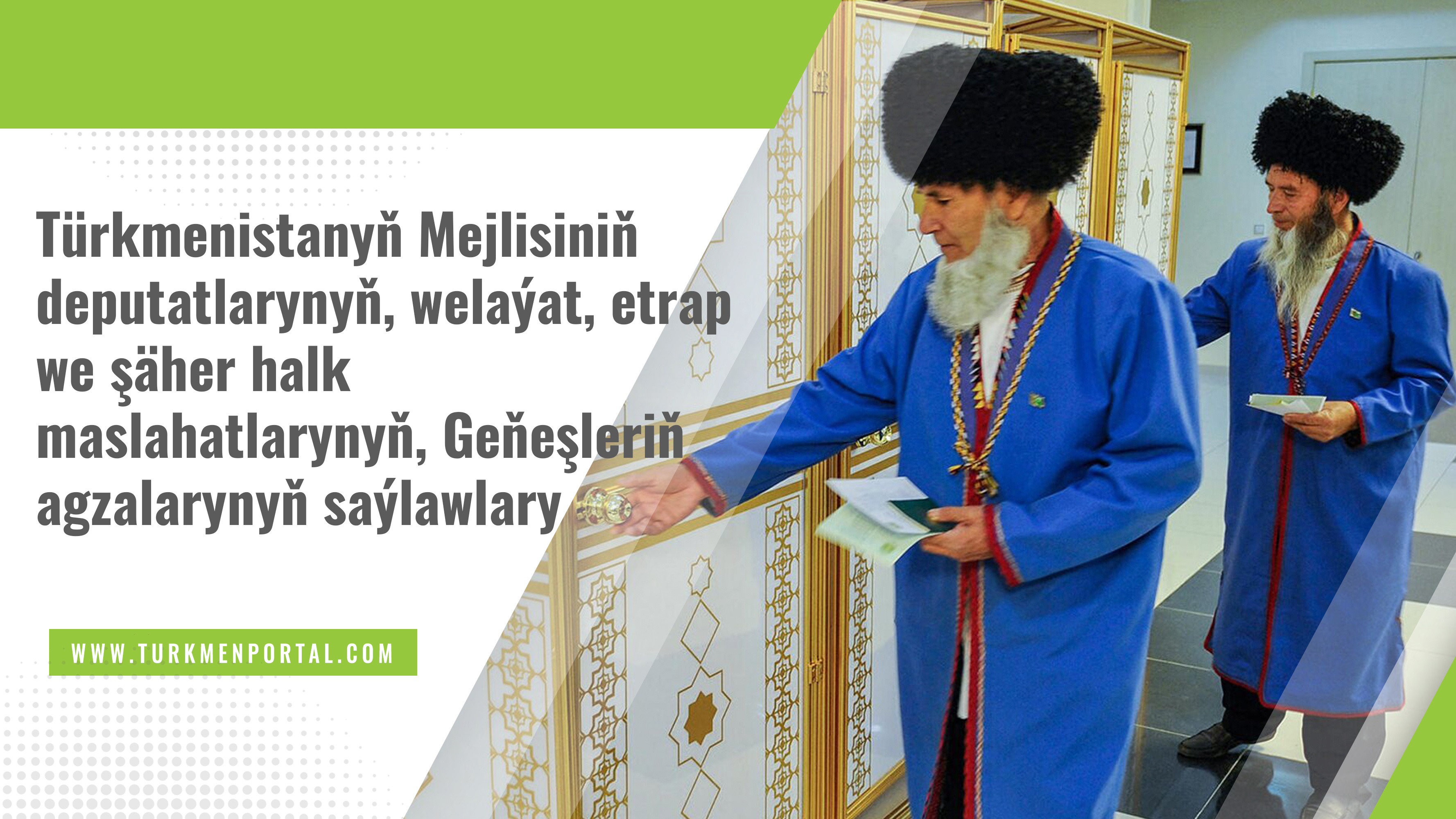 
Türkmenistanda geçirilen saýlawlarda 90% gowrak adam ses berdi 
