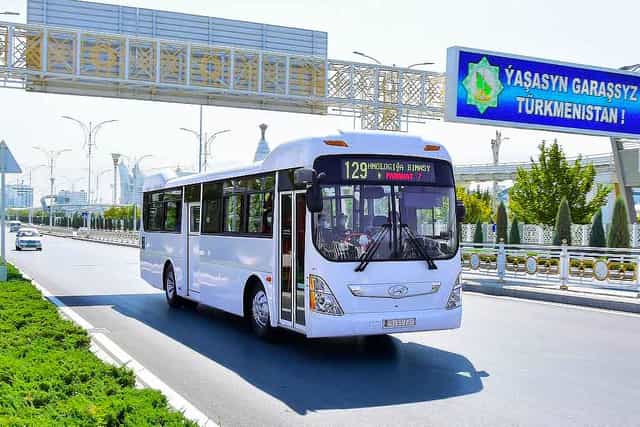21 Nisan’da Aşkabat’taki iki otobüsün güzergahları değişecek
