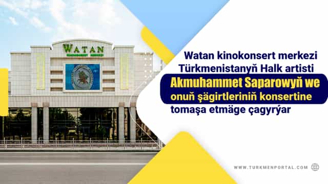 Aşgabatda Türkmenistanyň Halk artisti Akmuhammet Saparowyň we onuň şägirtleriniň konserti geçiriler