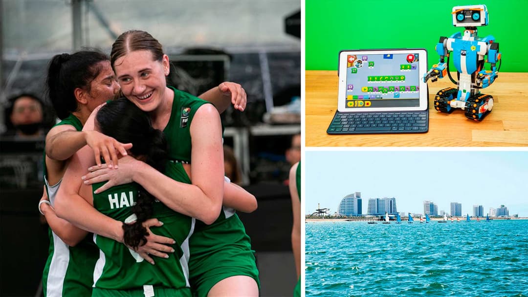 The triumph of basketball players of the national team of Turkmenistan, the prizes of the international competition on robotics, the beach festival in “Avaza”, vacancies of IOM and “ETL”, and other news