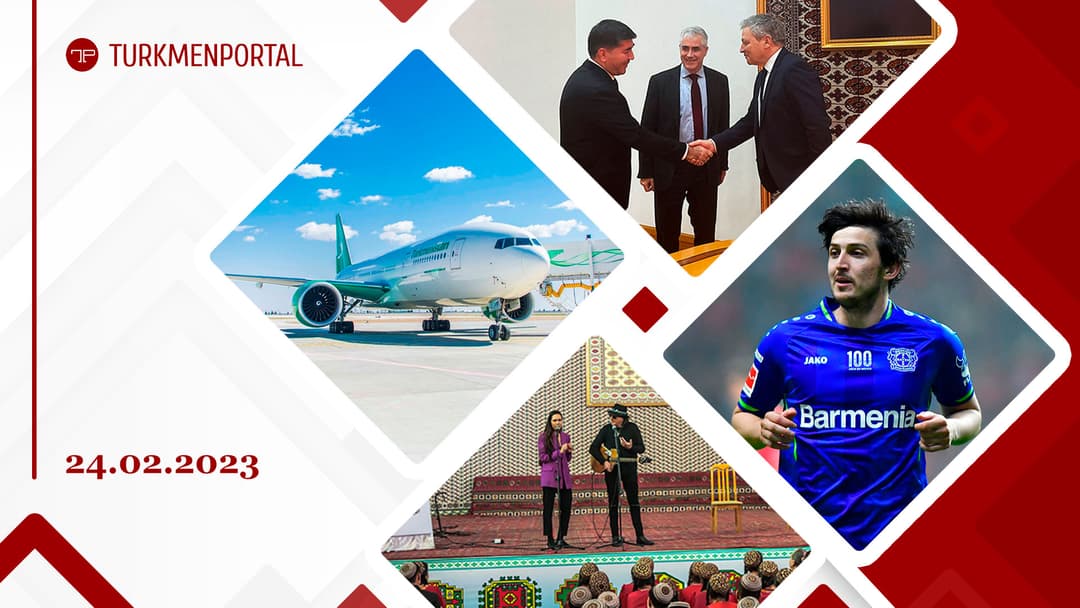 Türkmenistan London we Pekin bilen howa gatnawlaryny dikelder, Ýewropa kompaniýasy kosmos ulgamynda hyzmatdaşlygy ösdürmek boýunça Türkmenistana teklip berdi, Aşgabatda Antonio Onoratonyň döredijilik agşamy geçirildi we beýleki habarlar