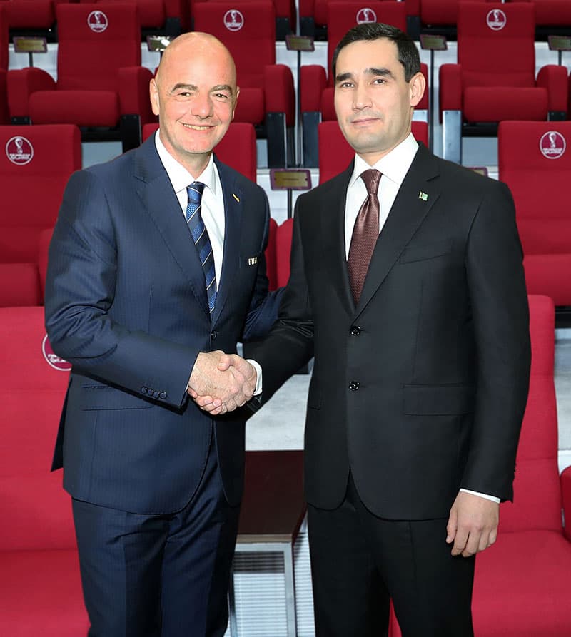 Serdar Berdimuhamedov met with FIFA President Gianni Infantino