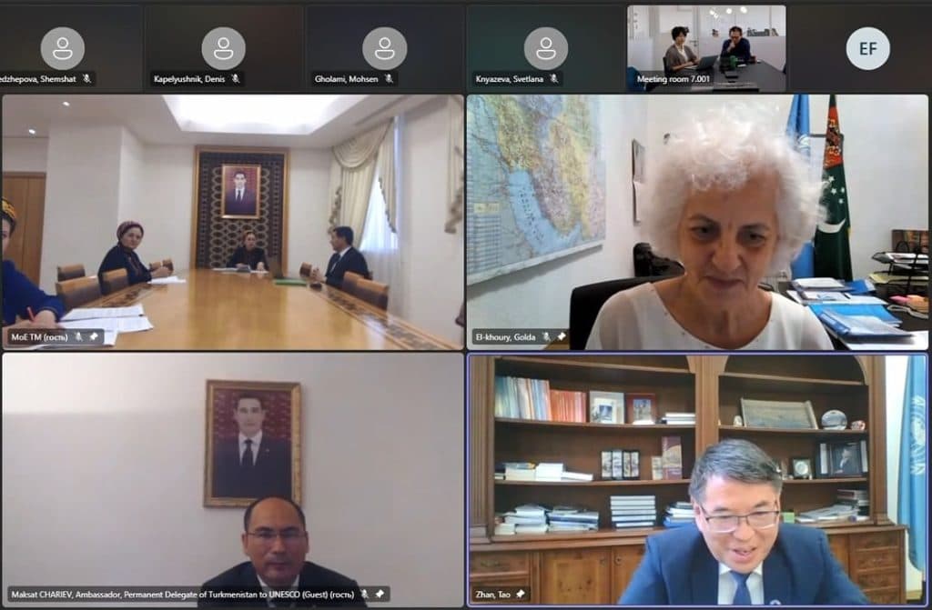 The development of a Roadmap for cooperation between Turkmenistan and the UNESCO Institute was discussed