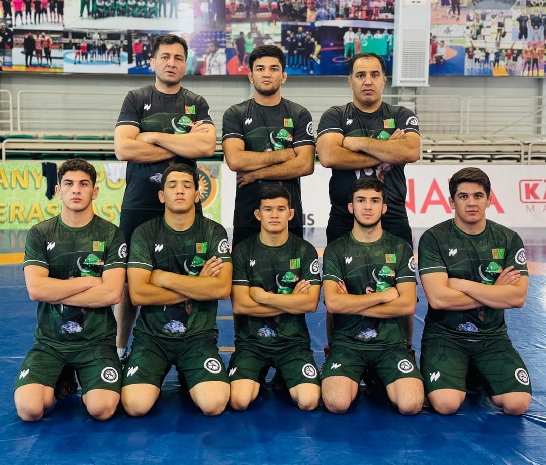 Turkmenistan's Youth Freestyle Wrestling Team Prepares for World Championship in Spain