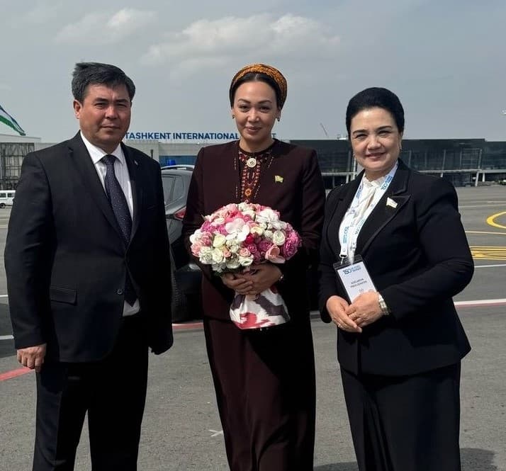 Председатель Меджлиса Туркменистана прибыла в Ташкент для участия в Ассамблее UIP