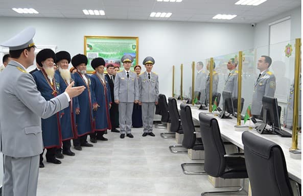 На востоке Туркменистана торжественно открыли здание миграционной службы