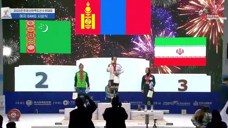 Медине Аманова завоевала серебро чемпионата Азии по тяжелой атлетике в Чинджу