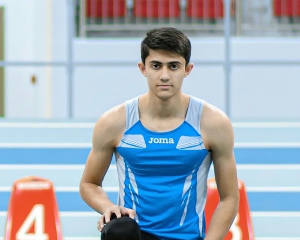 Bagrat Gasanbekov won a bronze medal in the long jump at the Central Asian Athletics Open Championship