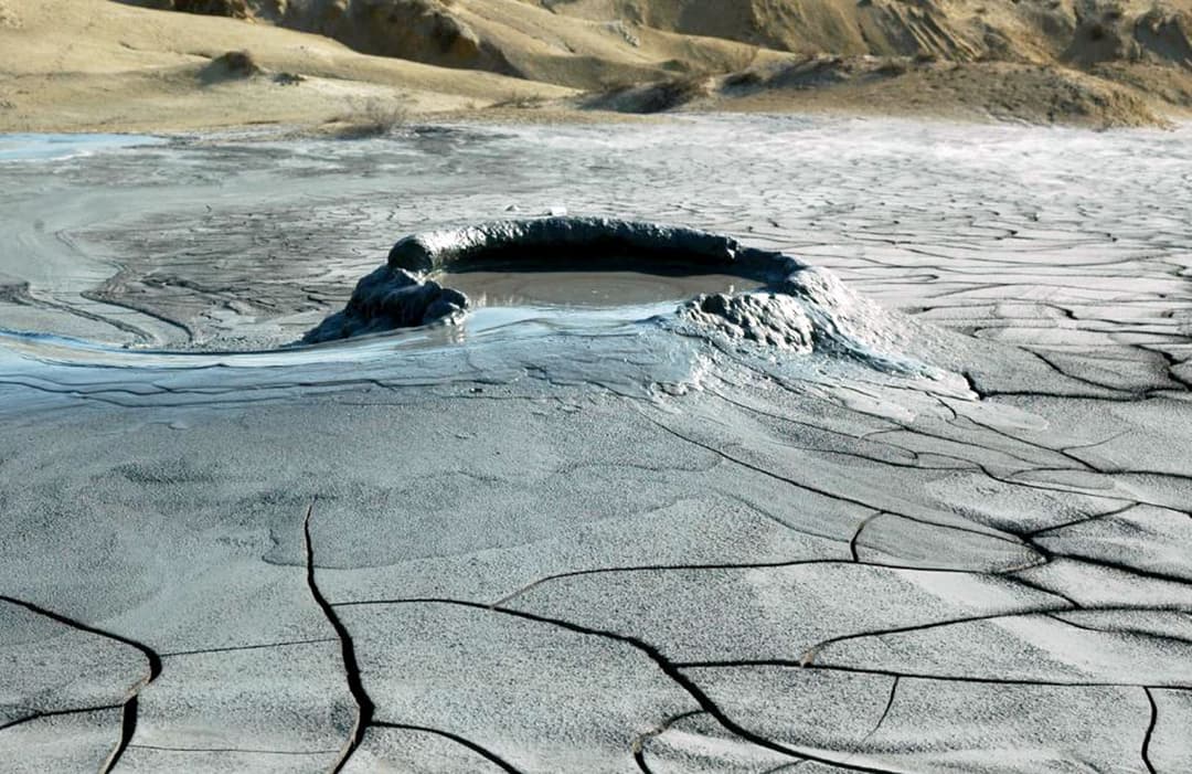 Turkmen Akpatlavuk is one of the most active and largest mud volcanoes in the world
