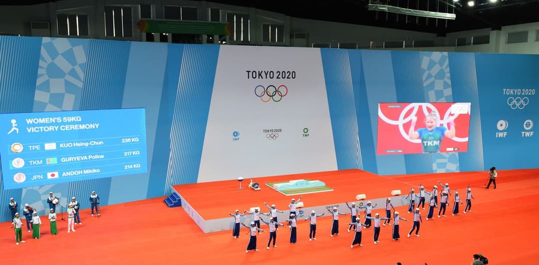 Aşgabatda Olimpiýa oýunlaryna gatnaşan türgenlerimizdir tälimçilerimiz sylaglanyldy