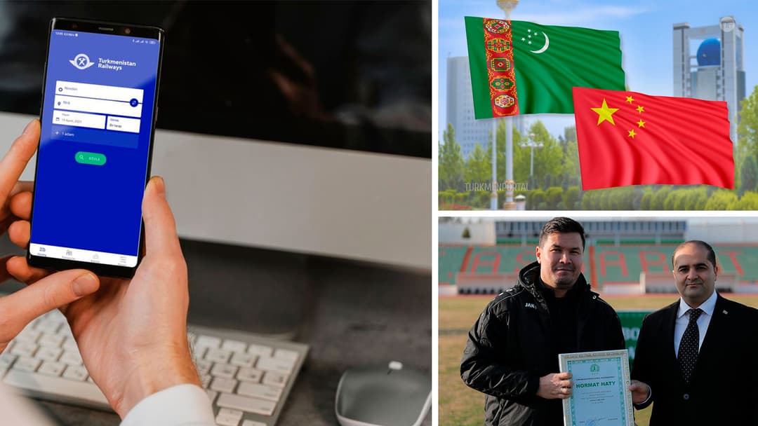 Мерген Оразов возглавил сборную Туркменистана по футболу, туркмено-китайское сотрудничество в космической сфере, «Демирёллары» запустило новое мобильное приложение для покупки билетов на поезда и другие новости