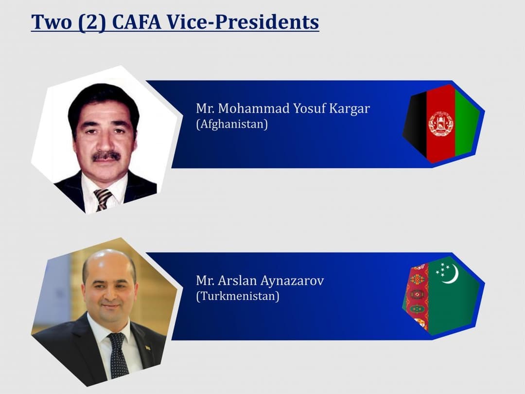 Arslan Aynazarov was elected Vice-President of the Central Asian Football Association