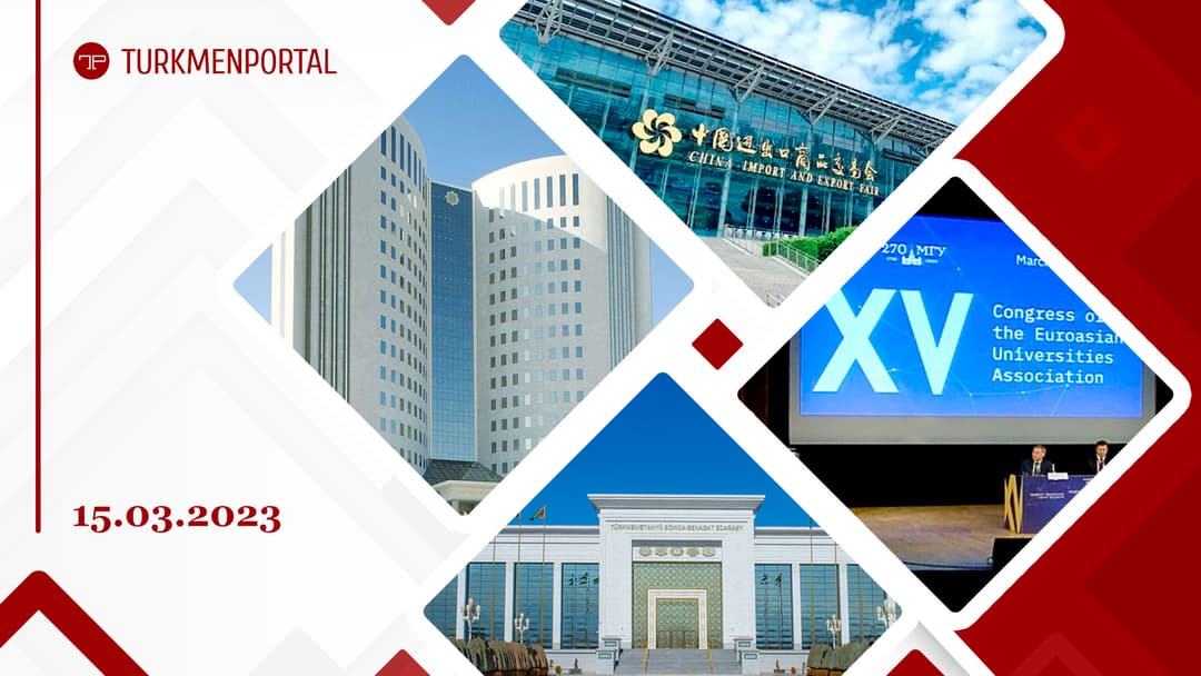 Türkmenistanda Hytaýyň ýokary okuw mekdeplerinde bilim almak üçin seçip alyş işleri başlanýar, Senagatçylar we telekeçiler birleşmesiniň sergisi 5 gün dowam eder we beýleki habarlar