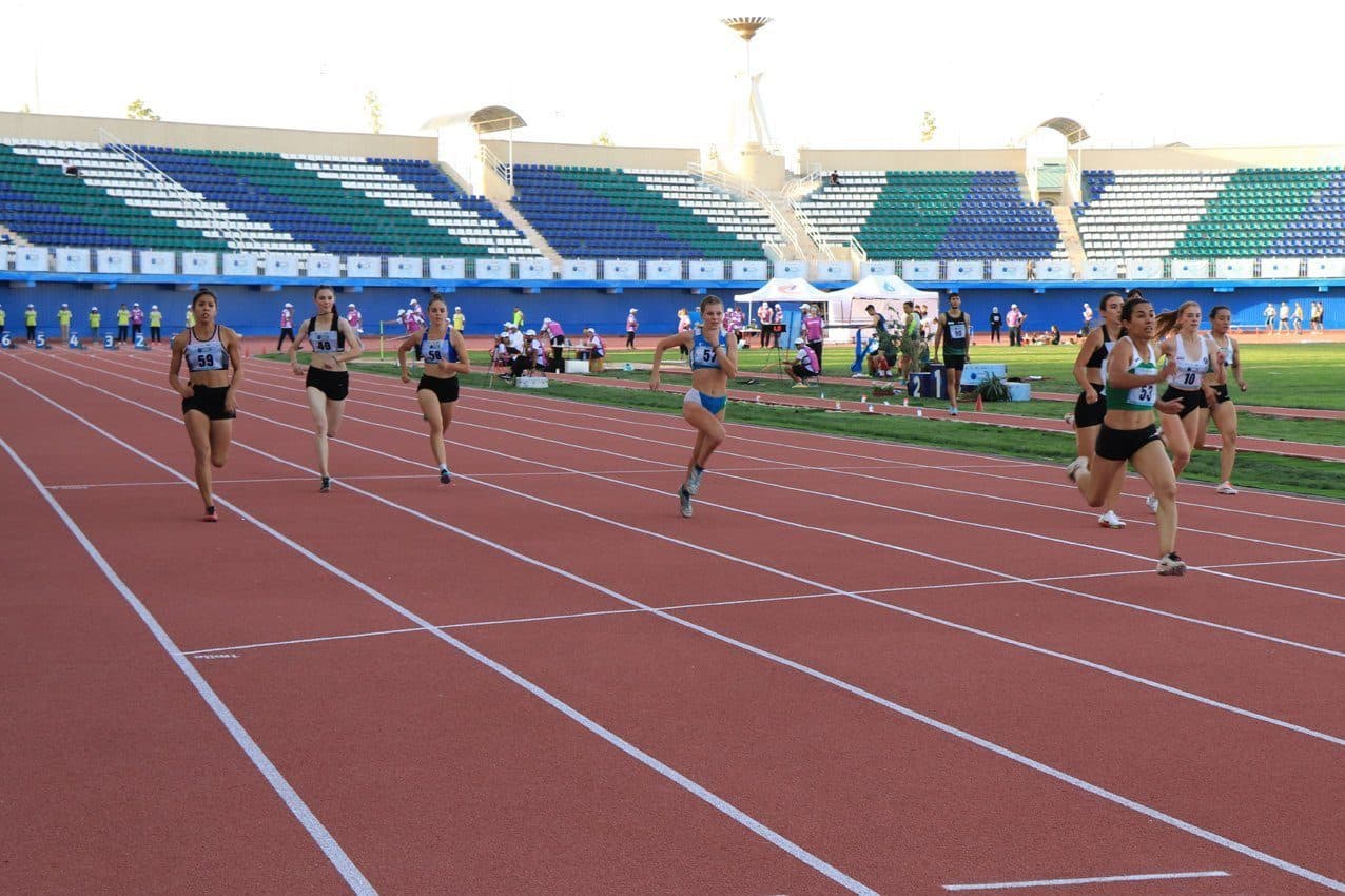 The women's team of Turkmenistan won silver in the 4x400 meters relay at the Central Asian Open Athletics Championship