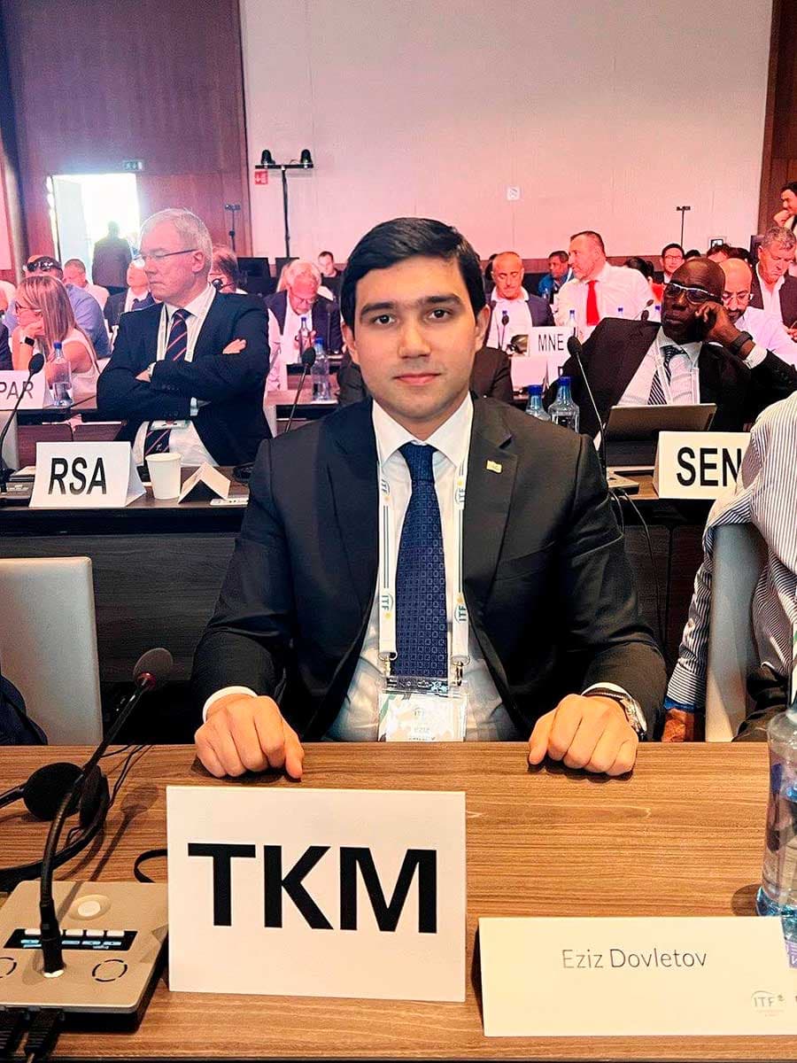 The Tennis Federation of Turkmenistan received high praise at the ITF Congress in Mexico