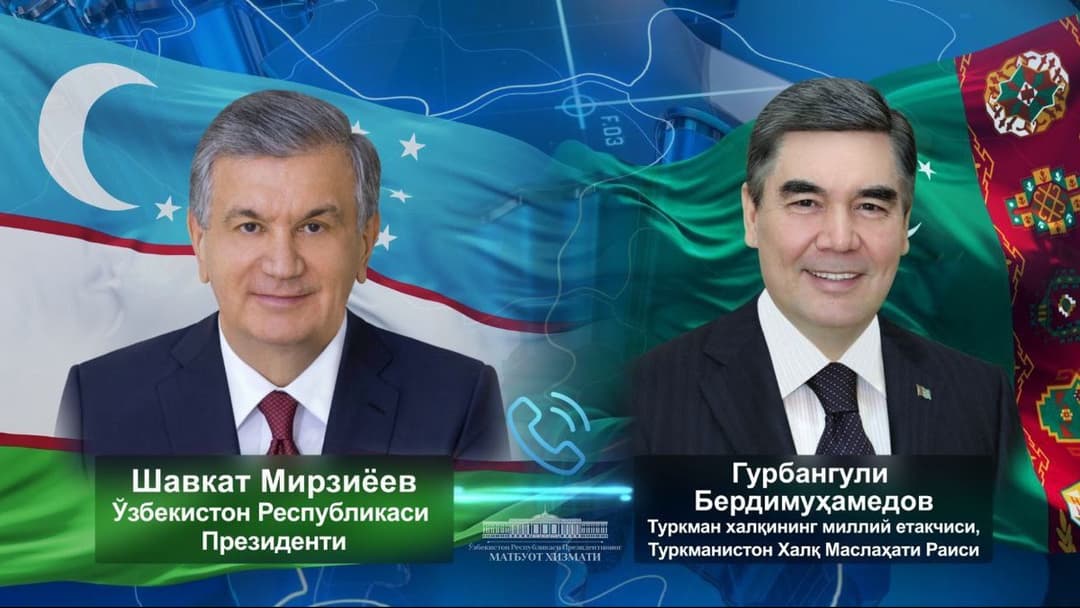 Мирзиёев поздравил Гурбангулы Бердымухамедова с днём рождения и открытием города Аркадаг