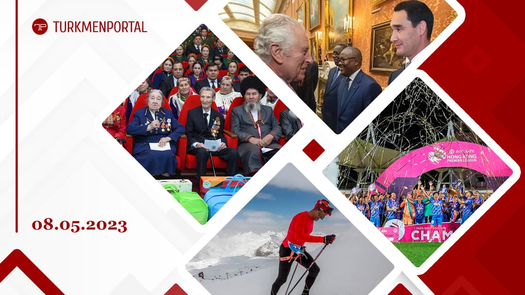 Honoring veterans of the Great Patriotic War was held in Turkmenistan, Serdar Berdimuhamedov took part in the coronation ceremony of King Charles III, FlyDubai increased the number of flights from Dubai to Ashgabat and other news