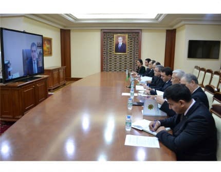 Туркменистан и Узбекистан обсудили по видеосвязи активизацию торгово-экономического сотрудничества