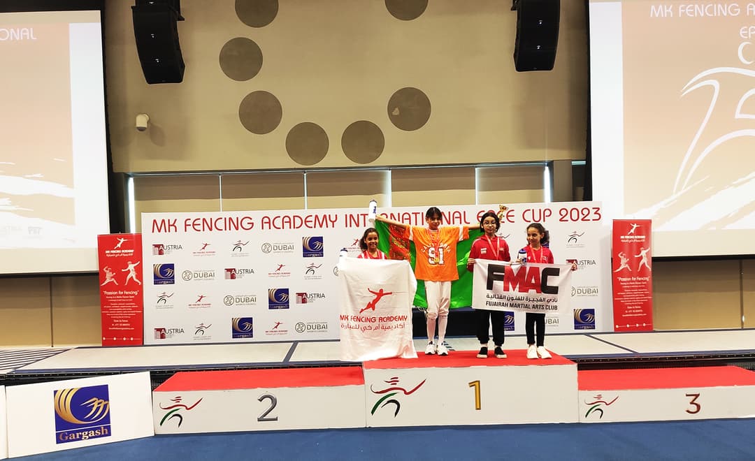 A young fencer from Turkmenistan won an international tournament in the UAE