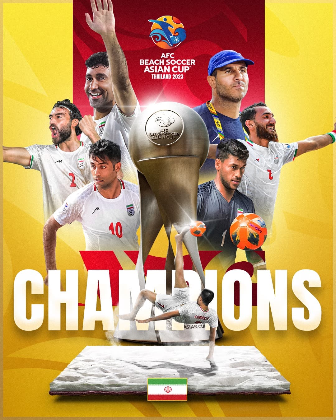 Сборная Ирана выиграла чемпионат Азии по пляжному футболу