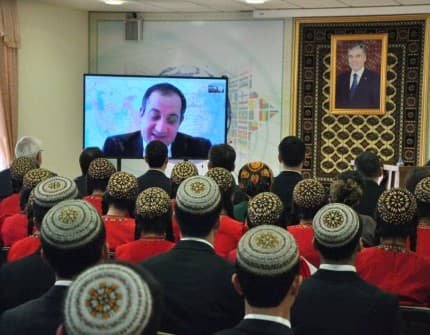 Телемост между Туркменистаном и Грузией прошел сегодня  в Институте международных отношений