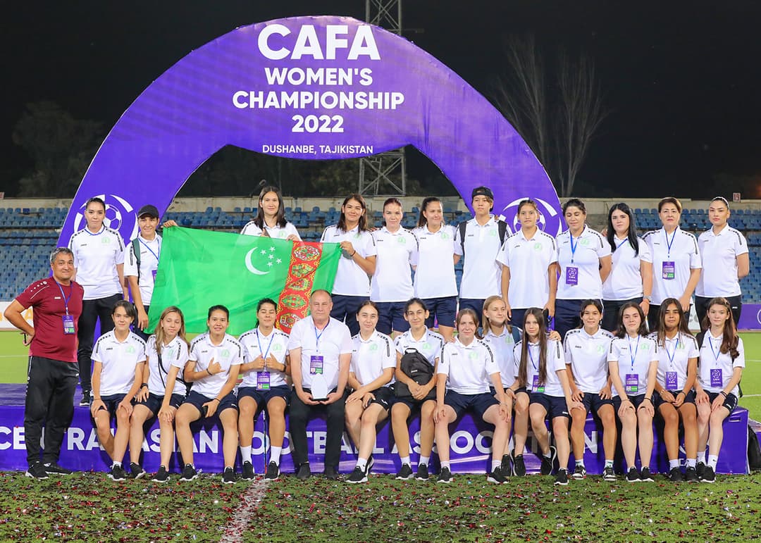 The women’s football team of Turkmenistan was awarded with Special Award of CAFA Championship