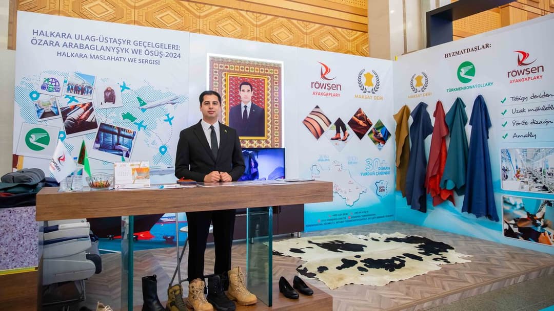 «Röwşen aýakgaplary» ITTC-2024 sergisinde önümlerini tanyşdyrýar