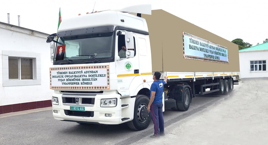 Turkmenistan sends about 125 tons of humanitarian aid to Afghanistan