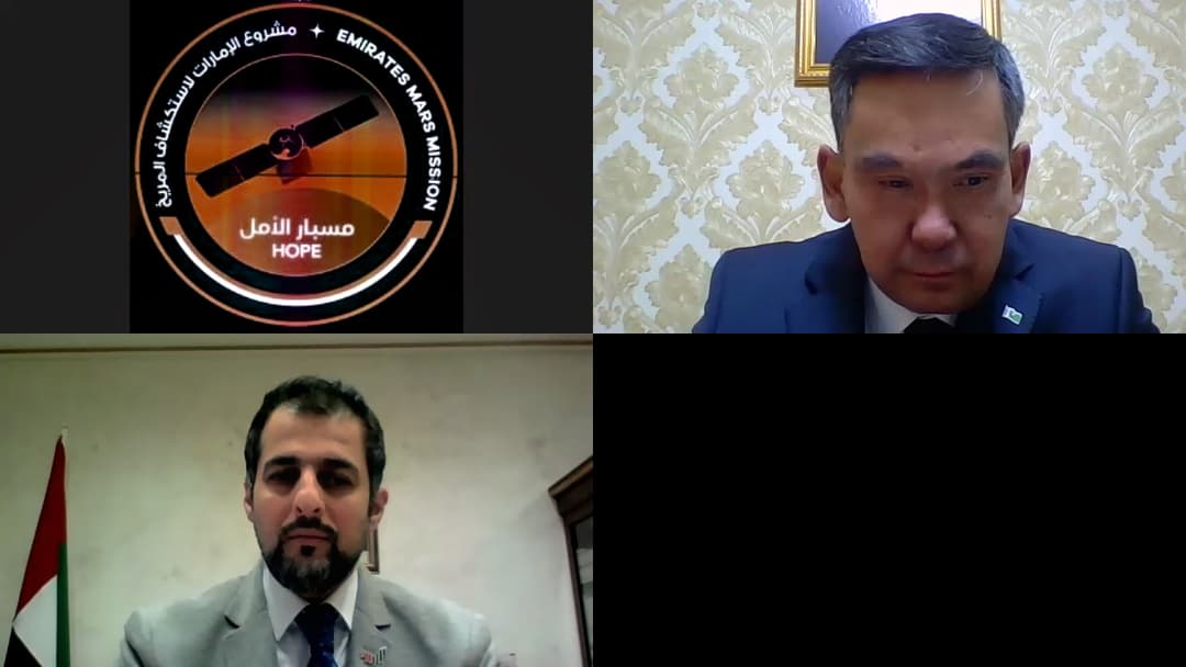 Charge d'Affaires of the UAE Embassy in Turkmenistan met with the head of the space department "Turkmenaragatnashik"