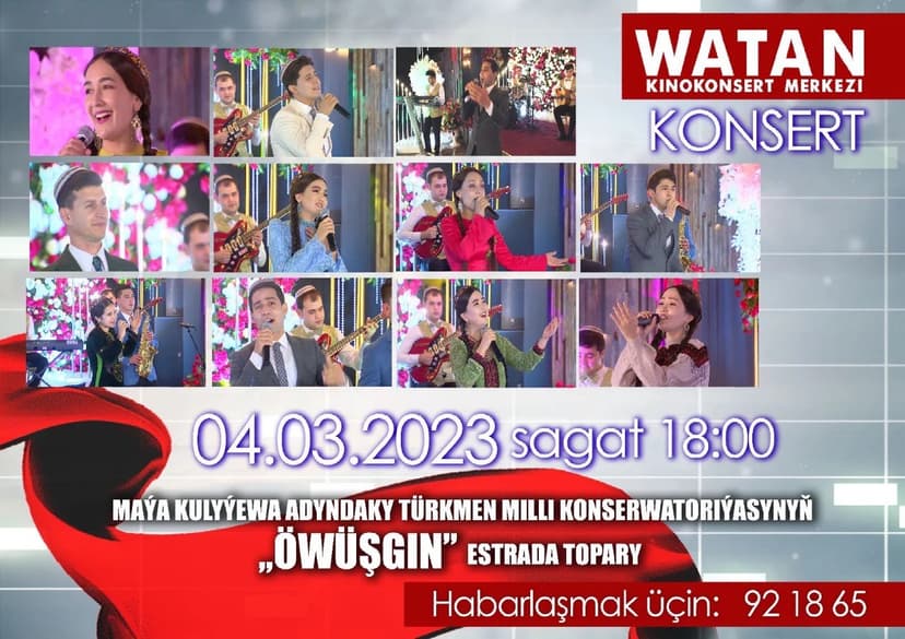 Concert of pop group "Öwüşgin"