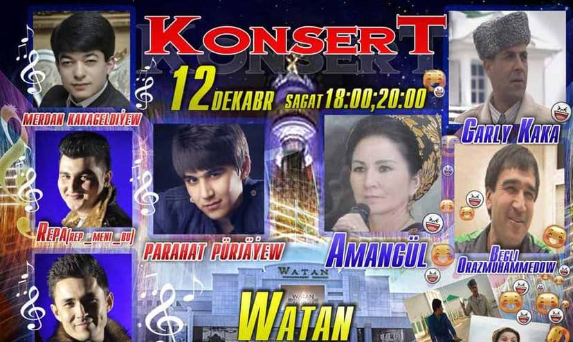 Watan kinokonsert zalynda bayramçylyk konserti