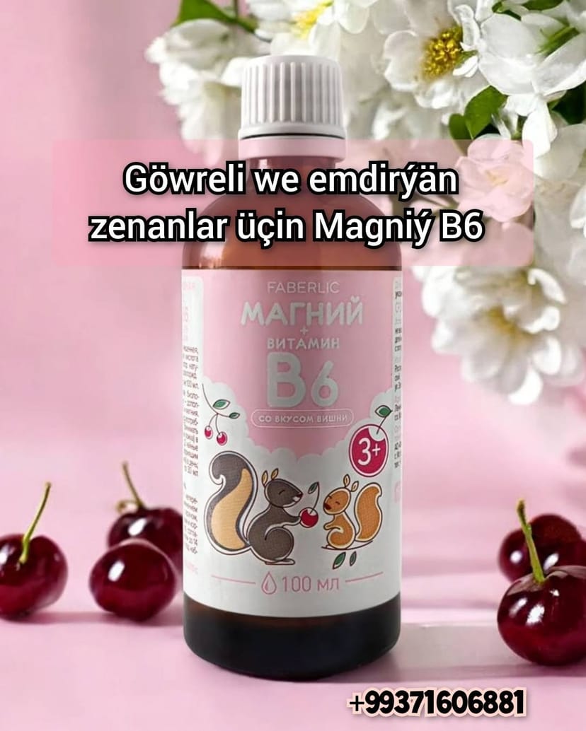 Magniý B6 Göwreli we emdirýän zenanlar üçin. Saglykly ýaşa!