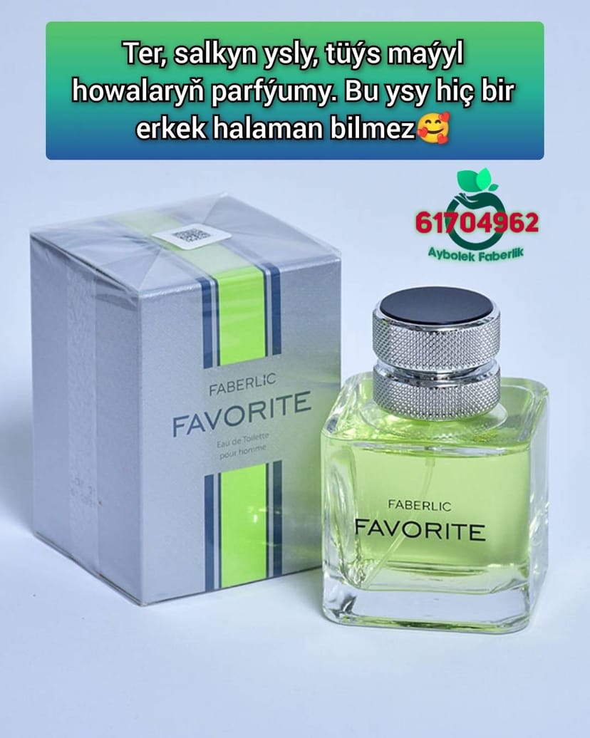 Favorite Eau de Toilette Pour Homme Faberlic 3234 Faberlik Turkmenistan Aşgabat Parfumeriýa Kosmetika Ashgabat