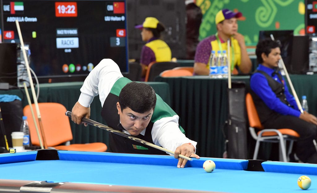 Туркменский бильярдист завоевал «бронзу» на Кубке мира в «русской пирамиде» свободного стиля