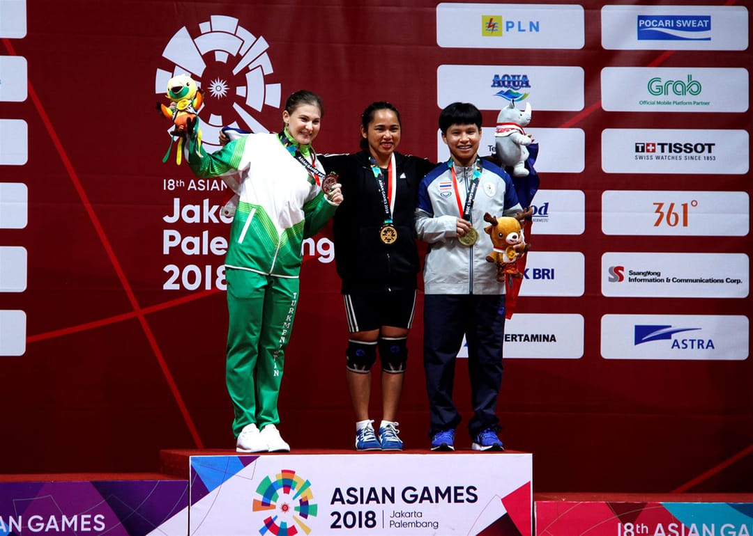 Тяжелоатлетка Кристина Шерметова принесла Туркменистану первую медаль на Азиаде-2018