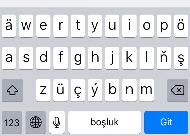 В новой версии iOS появилась туркменская клавиатура