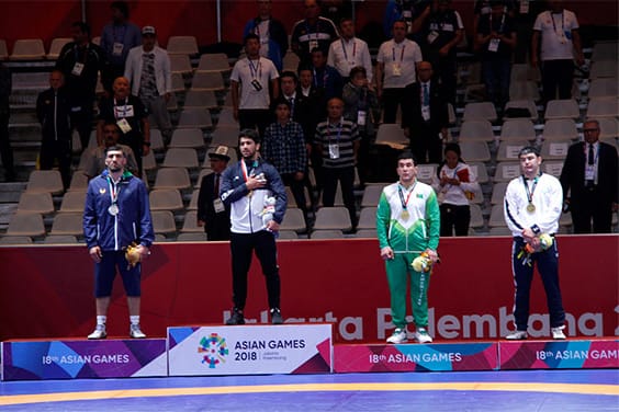 Туркменский борец греко-римского стиля завоевал «бронзу» на Азиаде-2018 в Индонезии