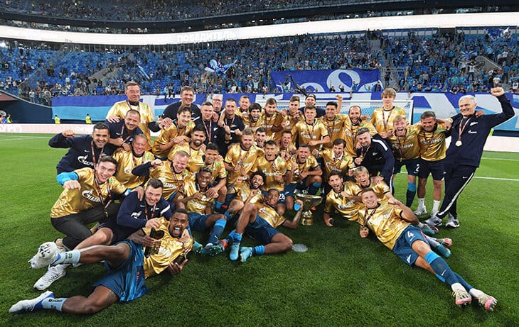 «Зенит» разгромил «Спартак» и в седьмой раз выиграл Суперкубок России 