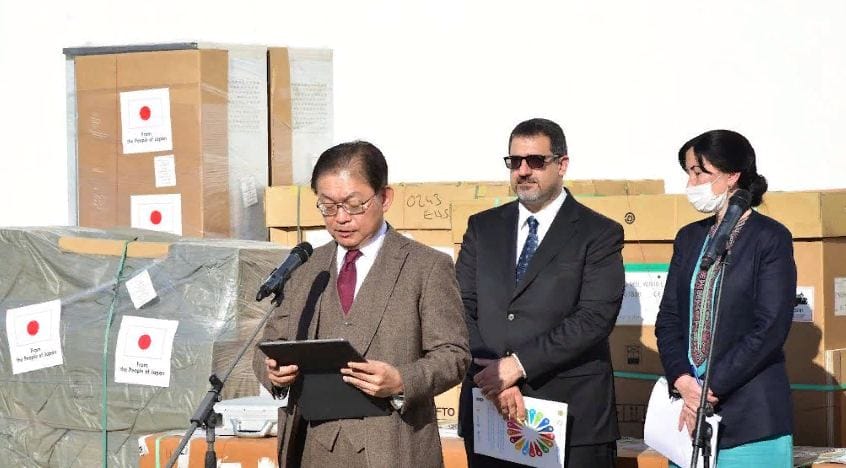 Ýaponiýanyň hökümetinden Türkmenistana lukmançylyk enjamlary sowgat berildi