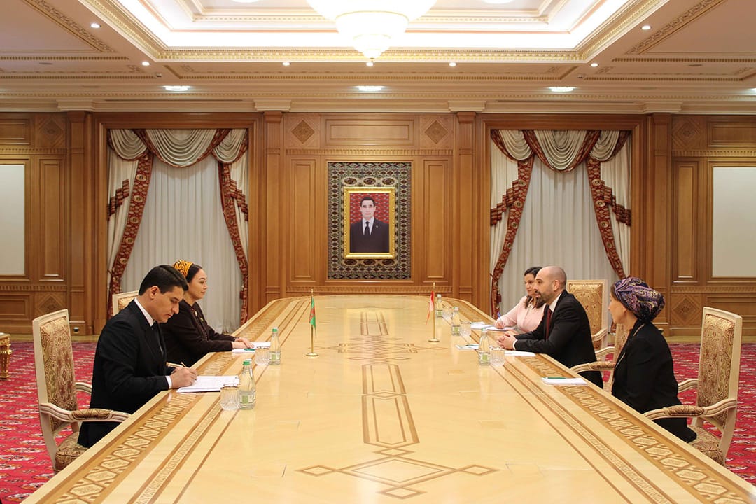 Дуньягозель Гулманова и Кристофер Дагган обсудили укрепление двусторонних связей