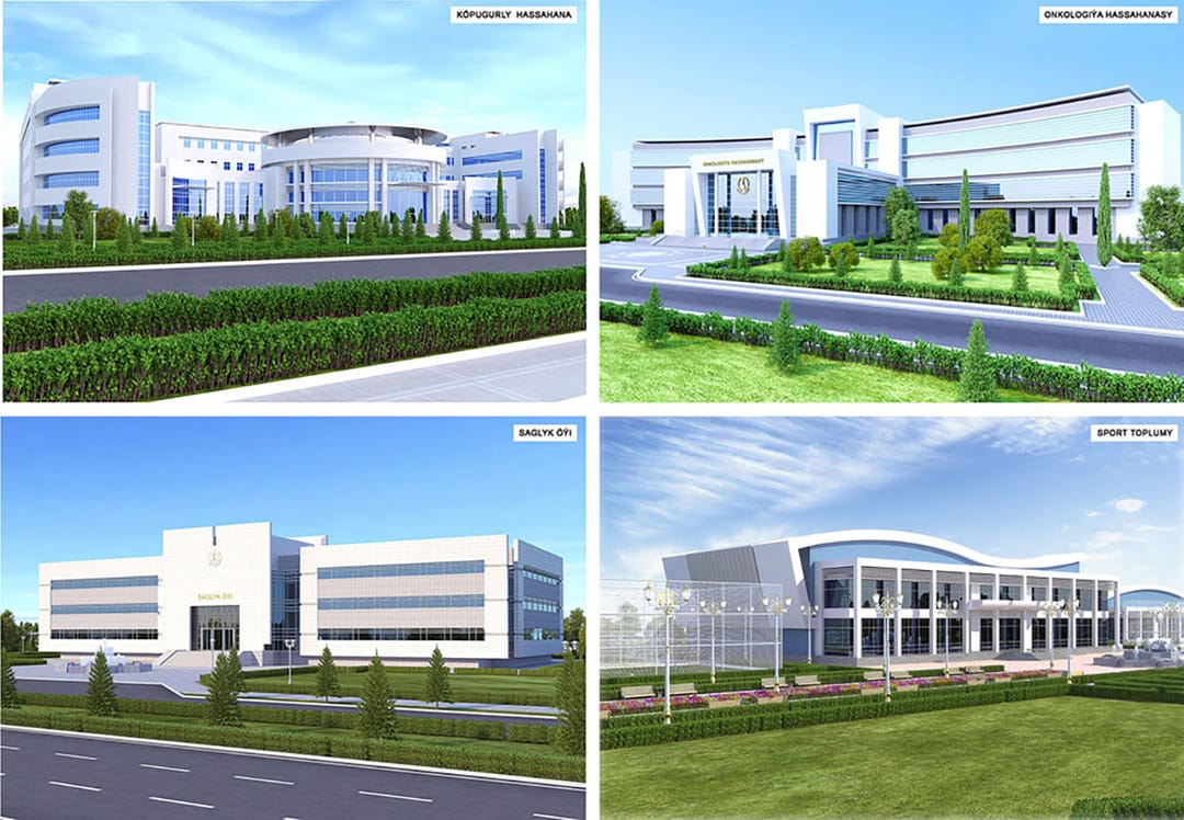 More than 60 contractors are involved in the construction of the administrative center of the Ahal velayat