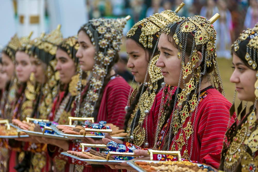 A meeting of the international community of women handicraftsmen of Central Asia was held in the city of Arkadag