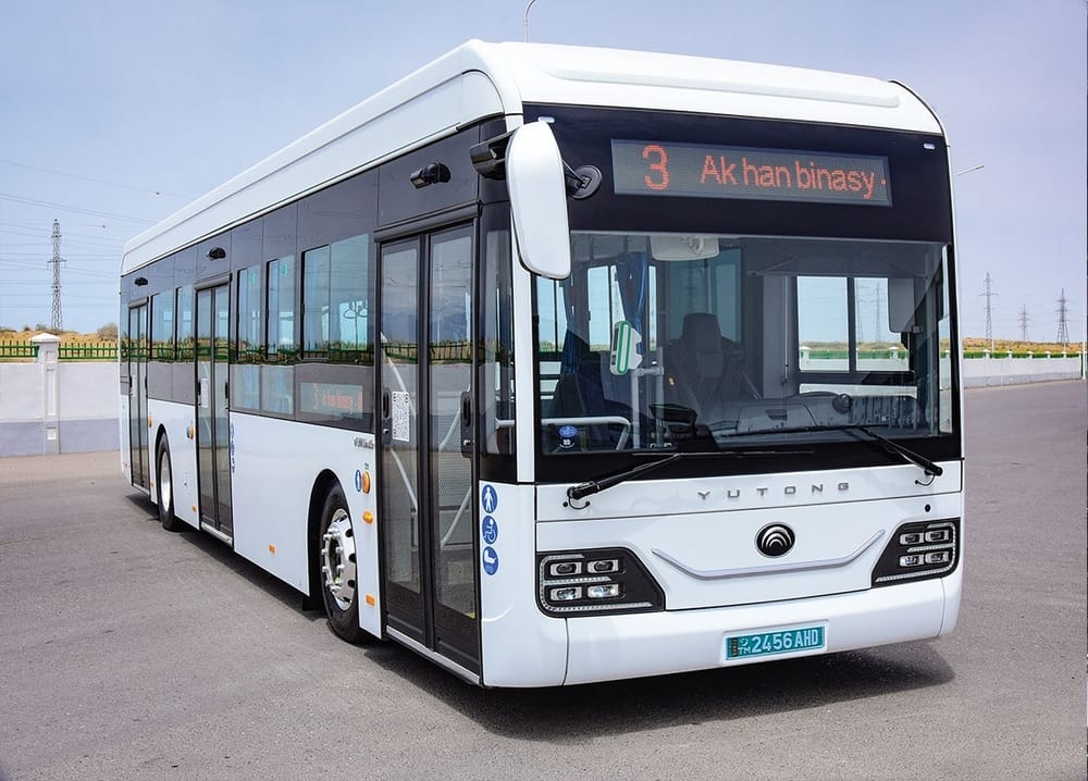 Представлены маршруты электробусов Yutong в городе Аркадаг